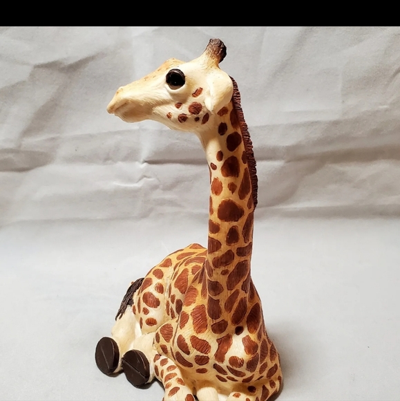 GIRAFFE MOTHER AND BABY FIGURINE By THE HERD MARTHA CAREY Safari Animal Africa - Picture 9 of 16